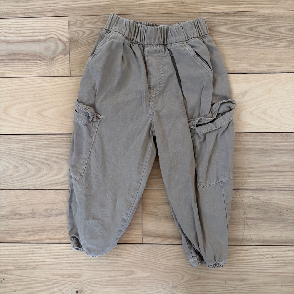 Zara Kids Taupe Cargo Pants